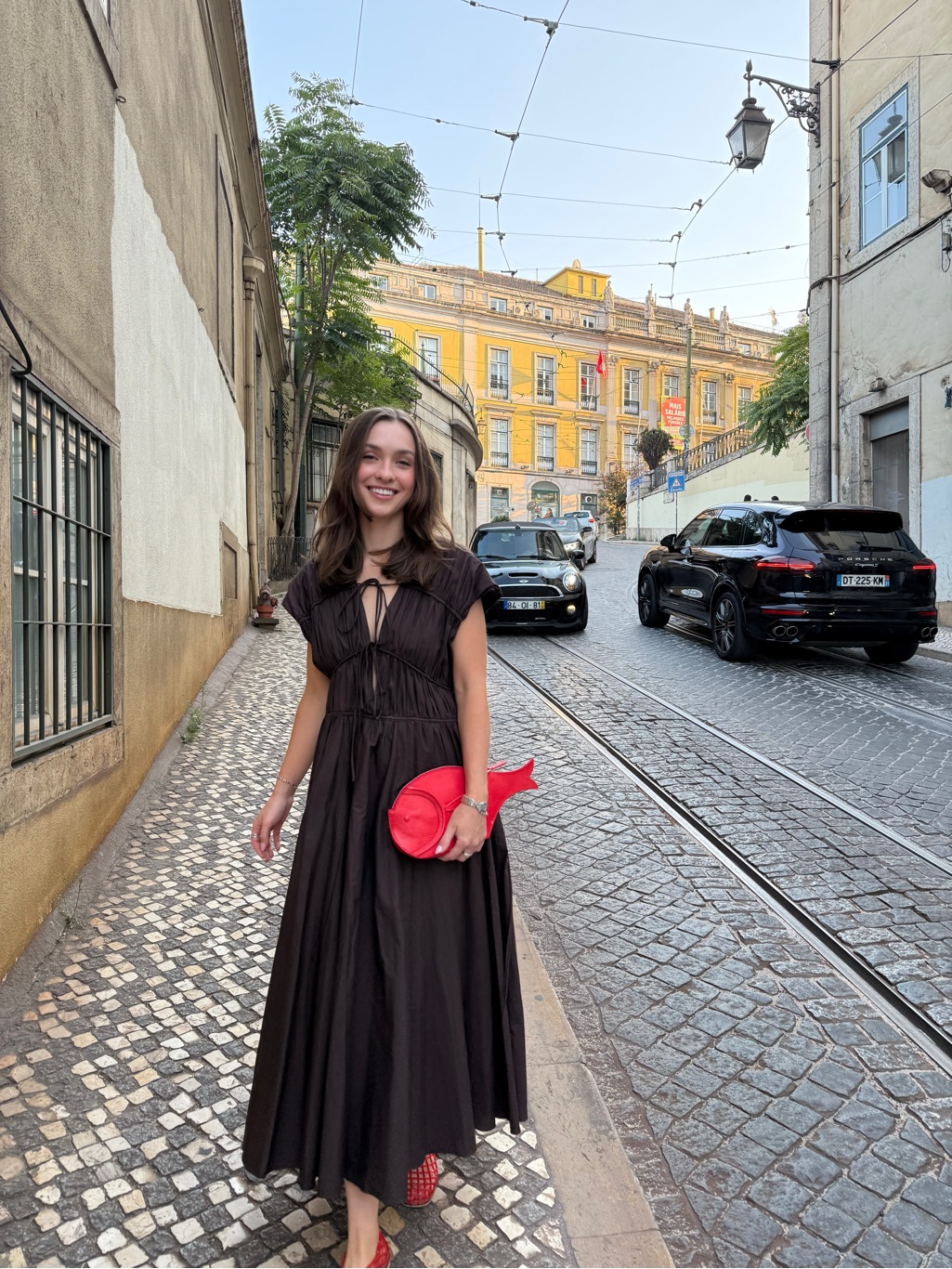 Tove Ceres Gathered Cotton Midi Dress — image 2 of 2